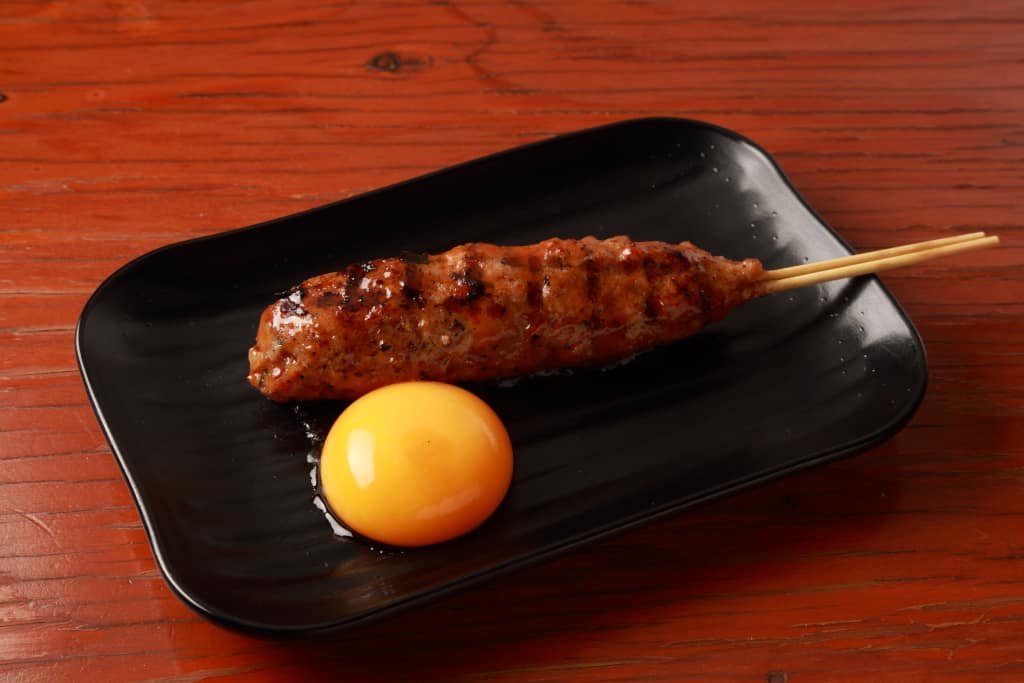 Tsukune with Poached egg