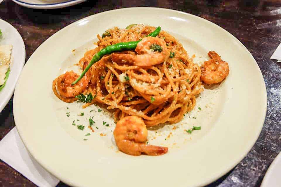 Fudge Aligue and Prawn Spaghetti