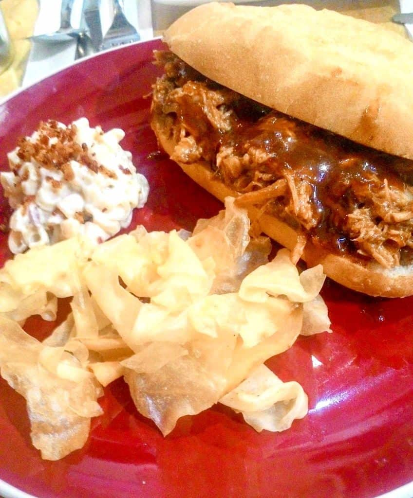 Fudge Pulled Pork Sandwich