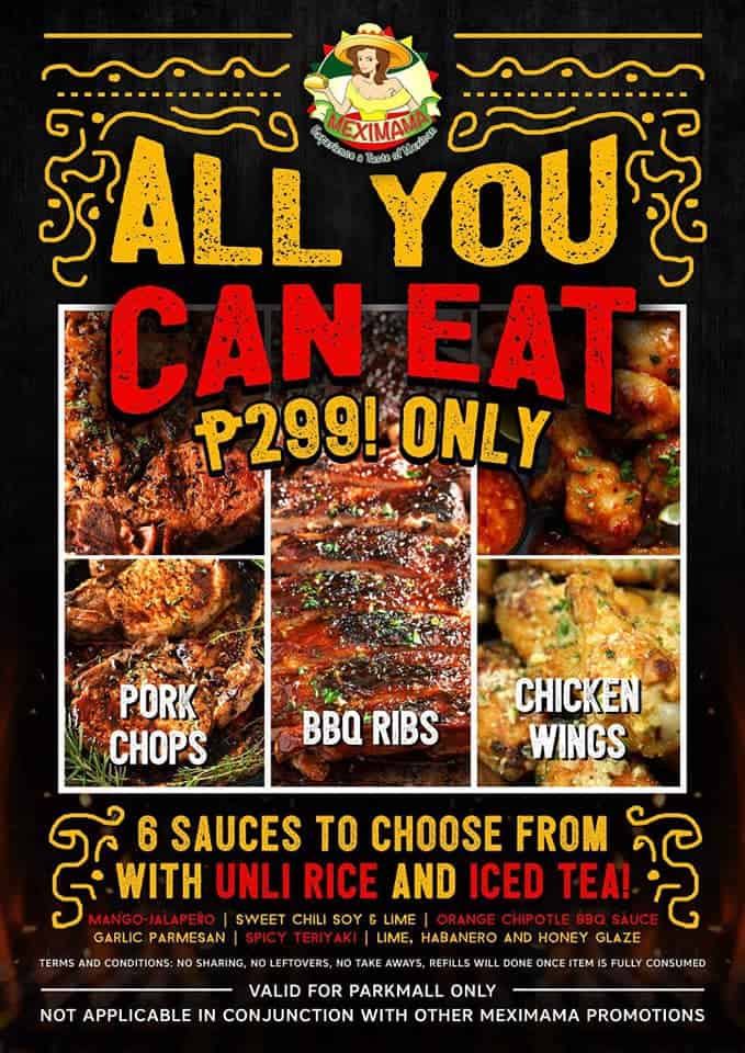 MexiMama Cebu Unlimited Ribs, Wings, Porkchop (1)