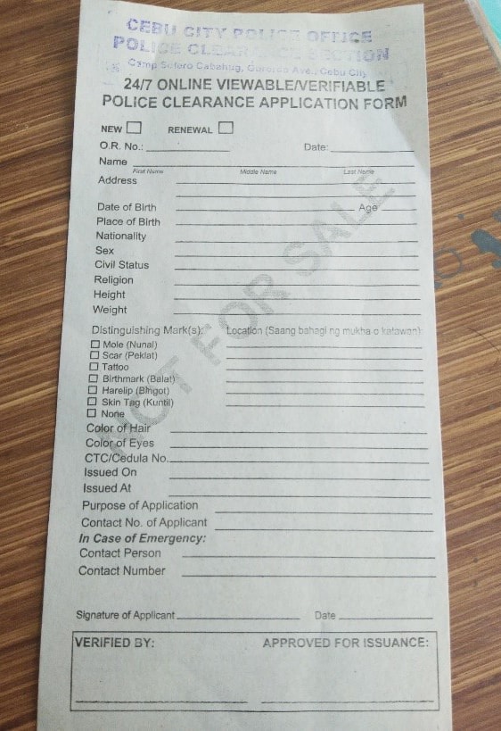 Police Clearance ID Cebu (2)