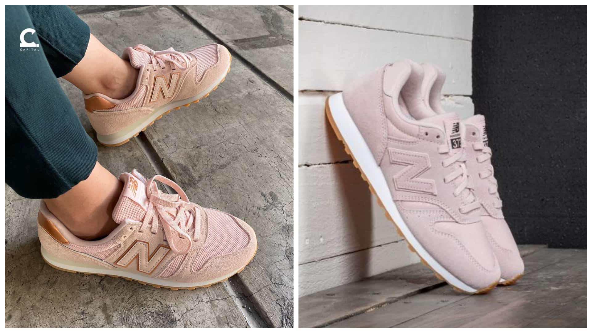 pink rose gold sneakers