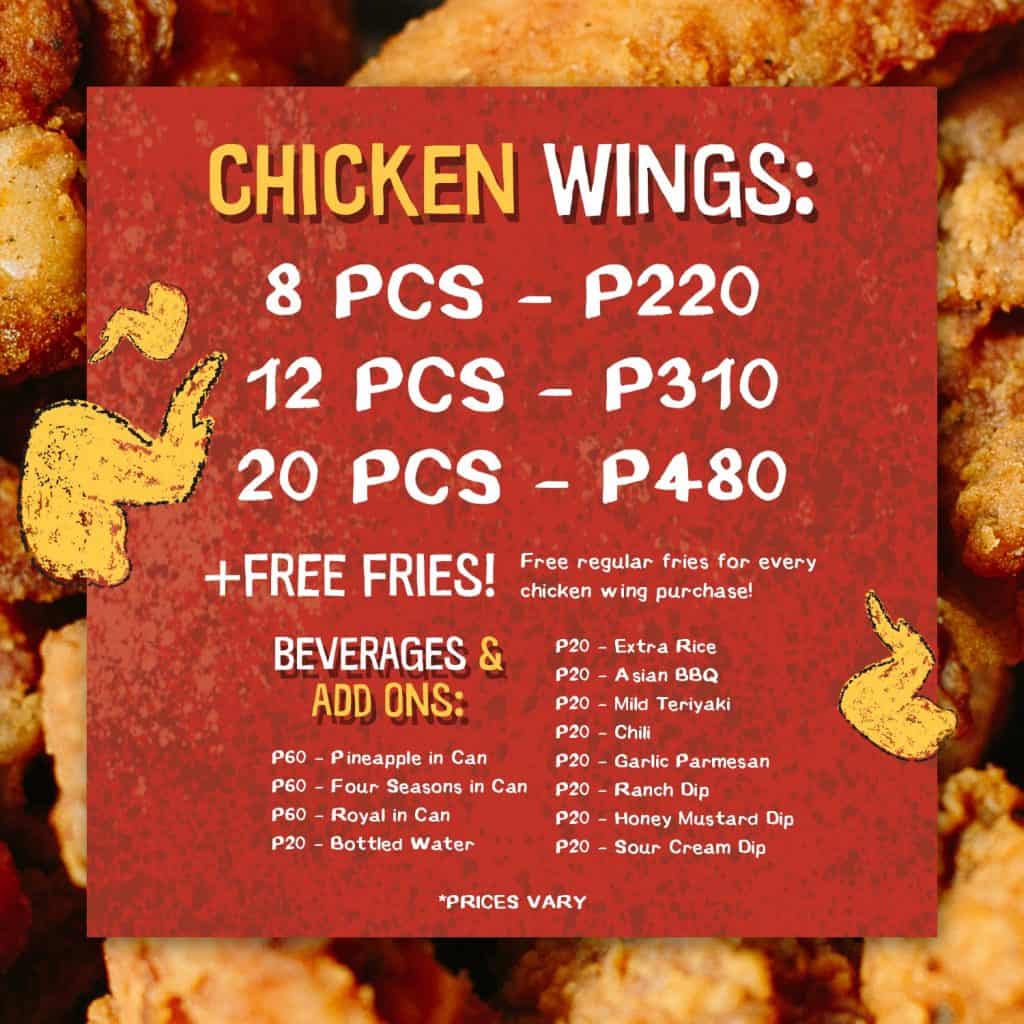 Burrow Unlimited Chicken Wings Cebu Delivery (1)