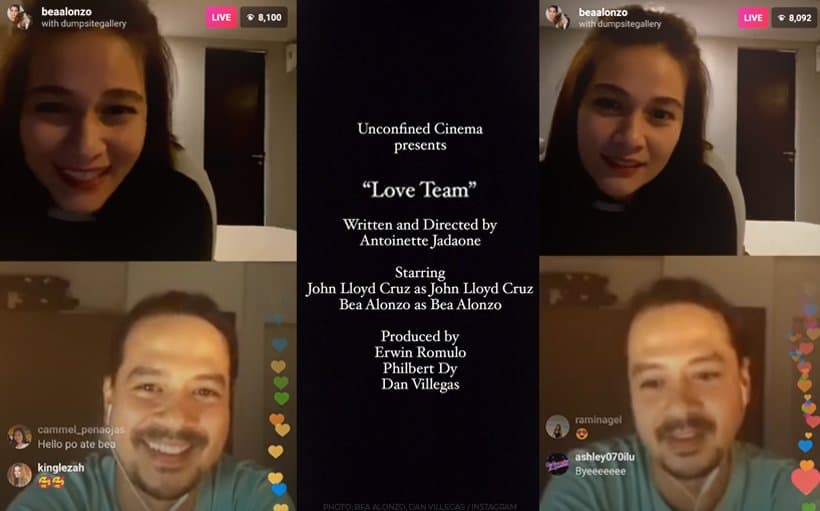bea and johnlloyd instagram live-2