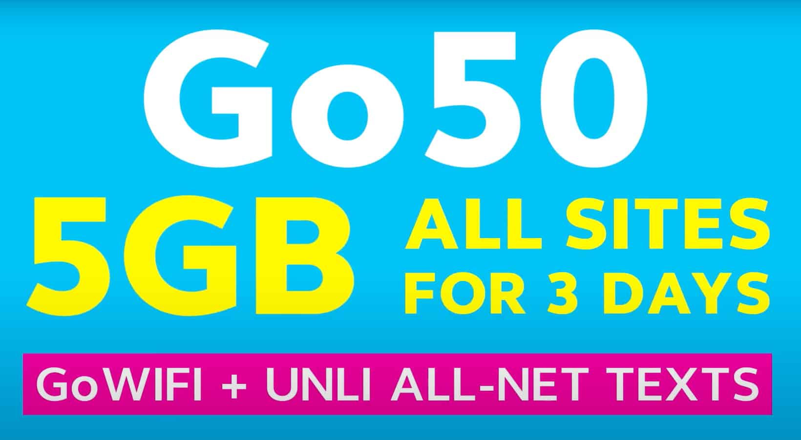 Globe Go50 new promo