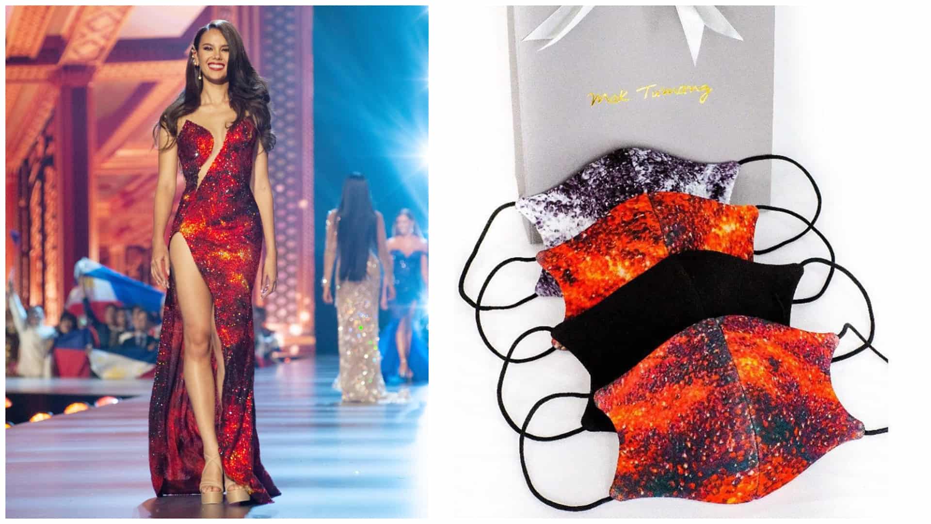 1 Catriona Gray Lava Gown face mask