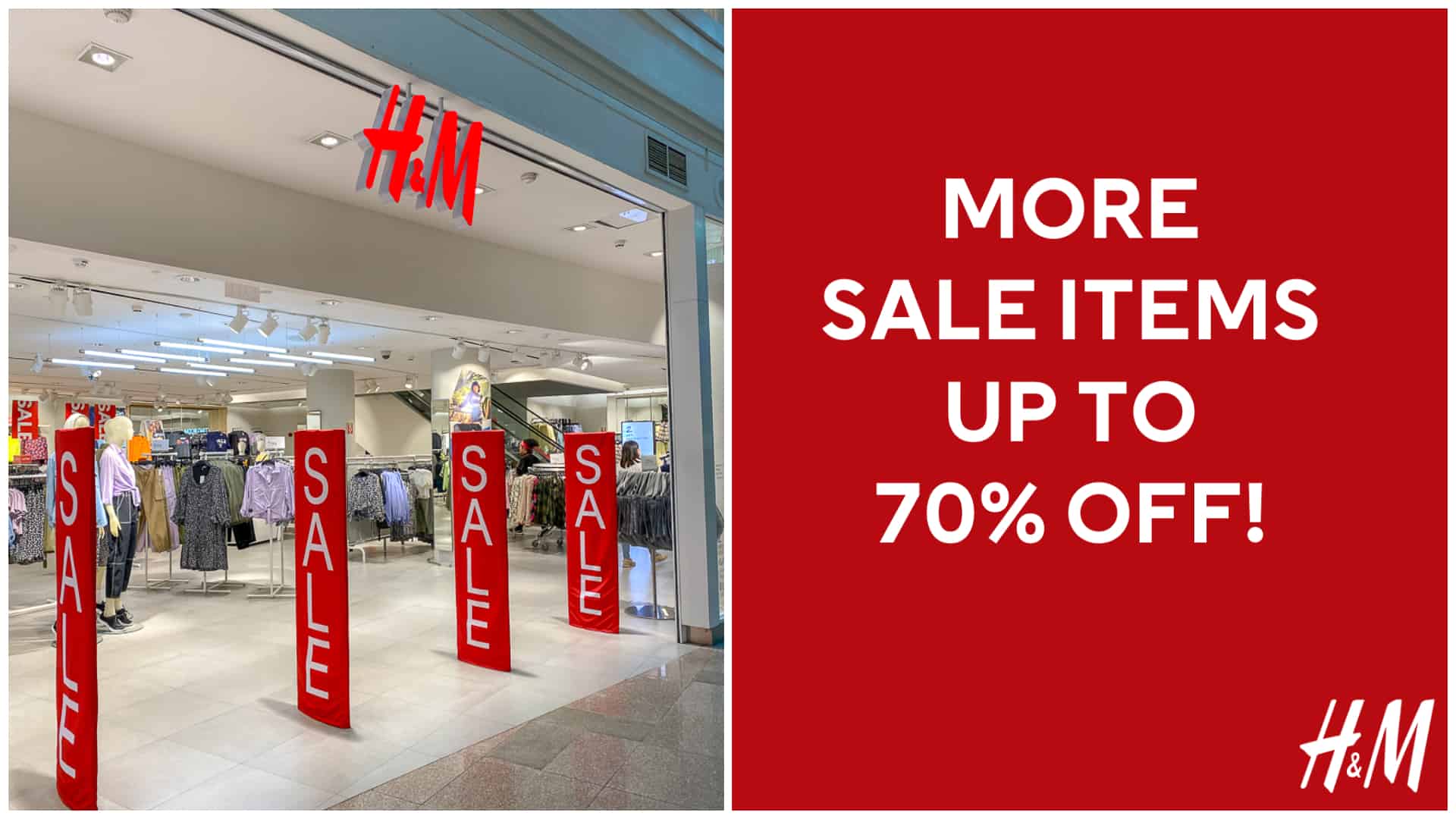 H&M Stores nationwide sale July 2020