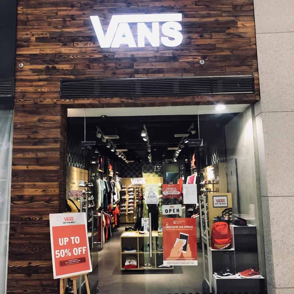 vans at the galleria mall