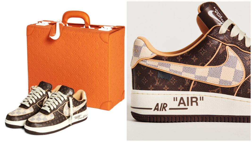 1 Louis Vuitton x Nike Air Force 1 auction prices