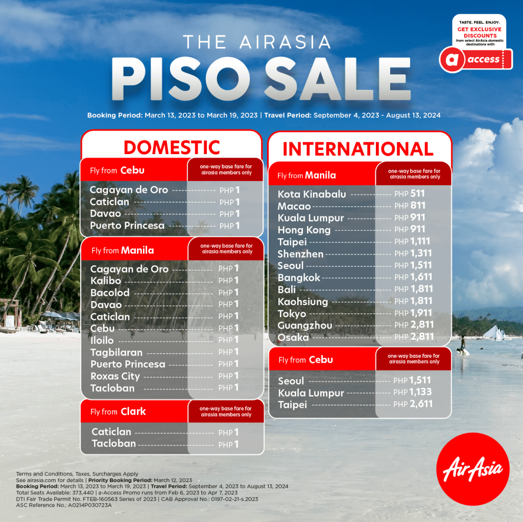 Fly With AirAsia S Piso Sale Until March 19   Airasia Piso Sale March23 1 1024x1023 