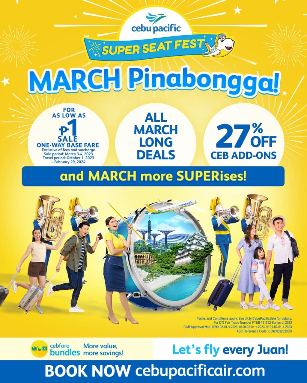 Cebu Pacific offers P1 Flights Until March 4