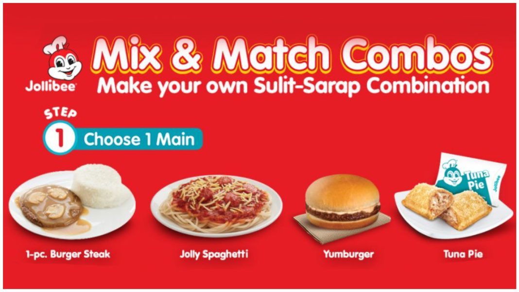 Try Jollibee’s Mix and Match for Only ₱75