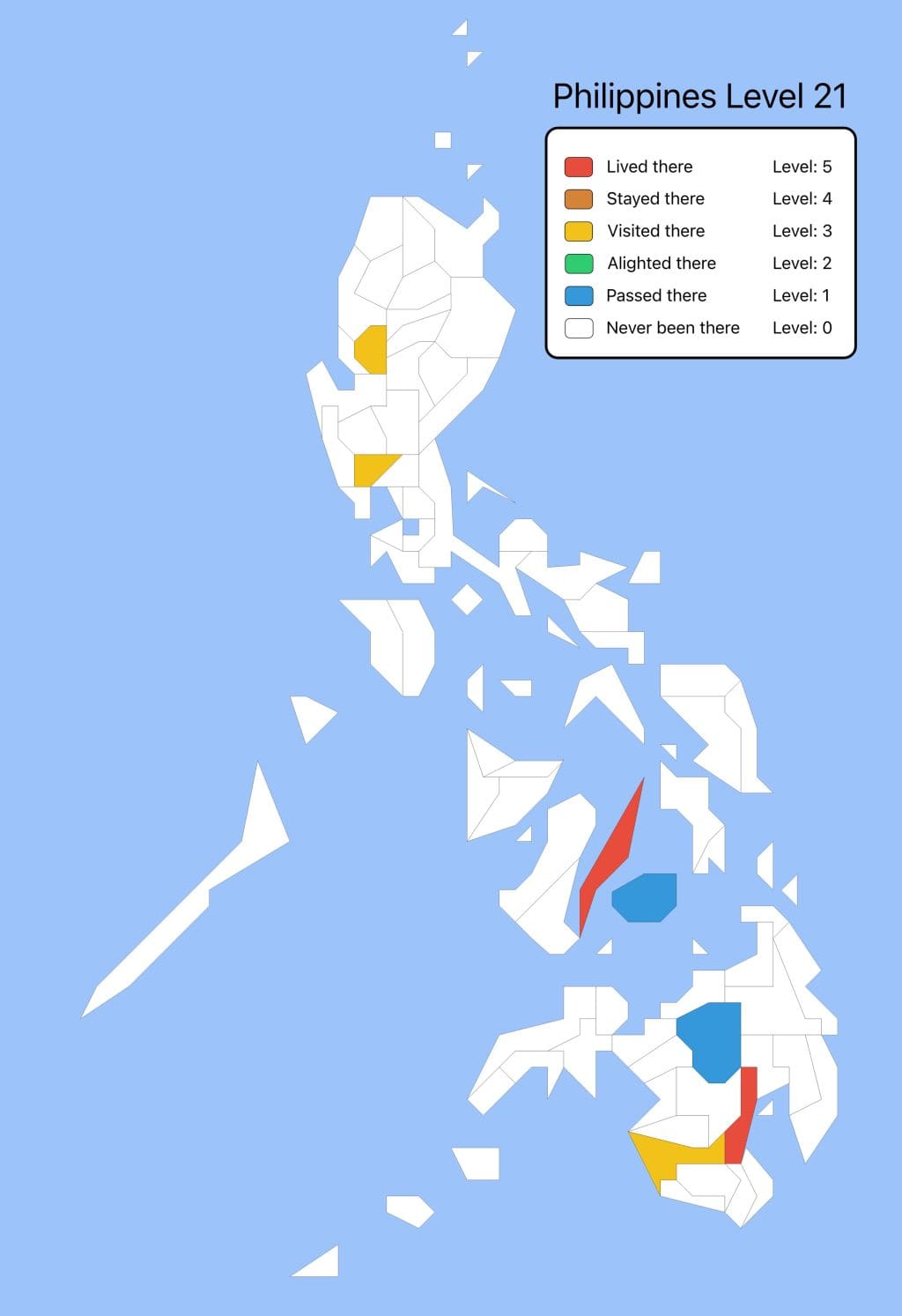 philippine map travel level app