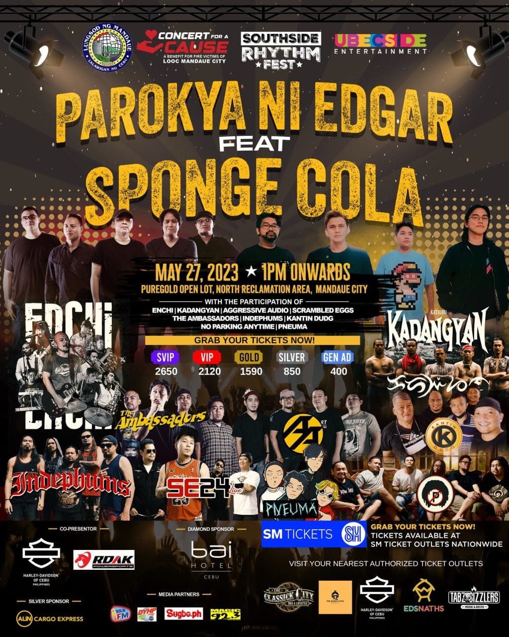 Rock with Parokya ni Edgar, Sponge Cola’s Live Concert in Cebu on May 27