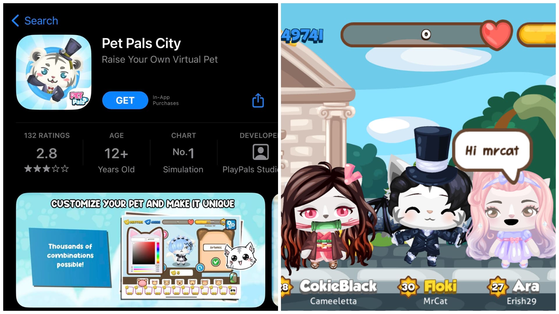 Nope, it's actually 'Pet Pals City', a mobile game that's very similar to  the iconic 2008 Facebook game 'Pet Society'. Its features are…