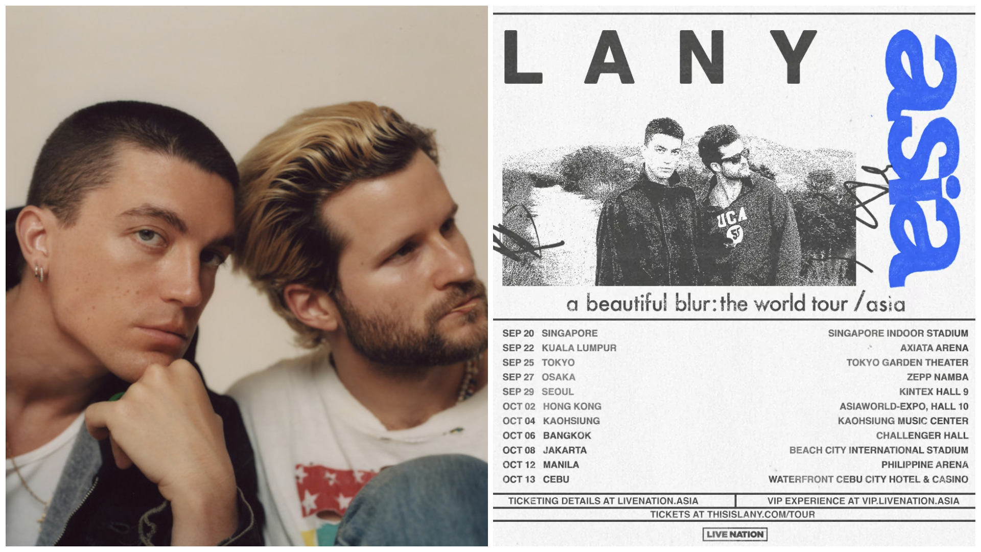 LANY to hold ‘A Beautiful Blur’ Tour in Bulacan, Cebu on October 2024