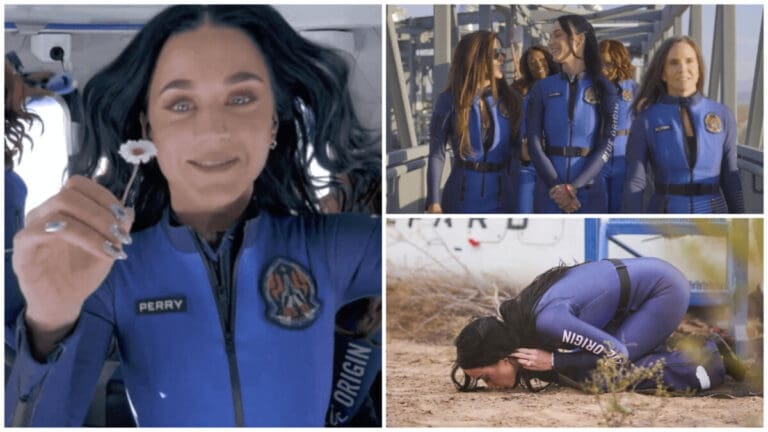 Katy Perry Returns to Earth with Blue Origin Crew