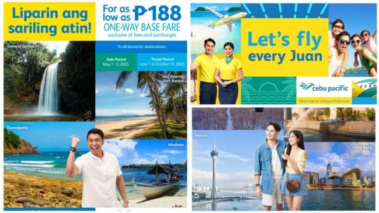 Labor Day Seat Sale Of As Low As Php 188 One-Way Base Fare