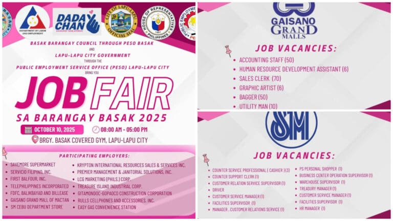 Lapulapu Job Fair 2025 Opens More Than 1000 Opportunities