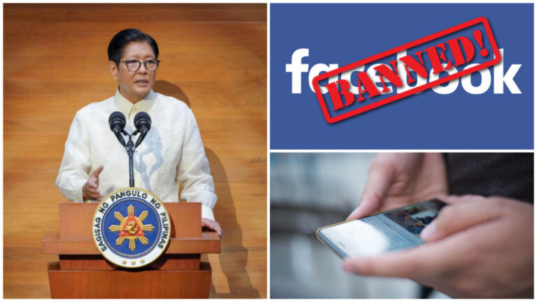 President Marcos Open to Banning Facebook